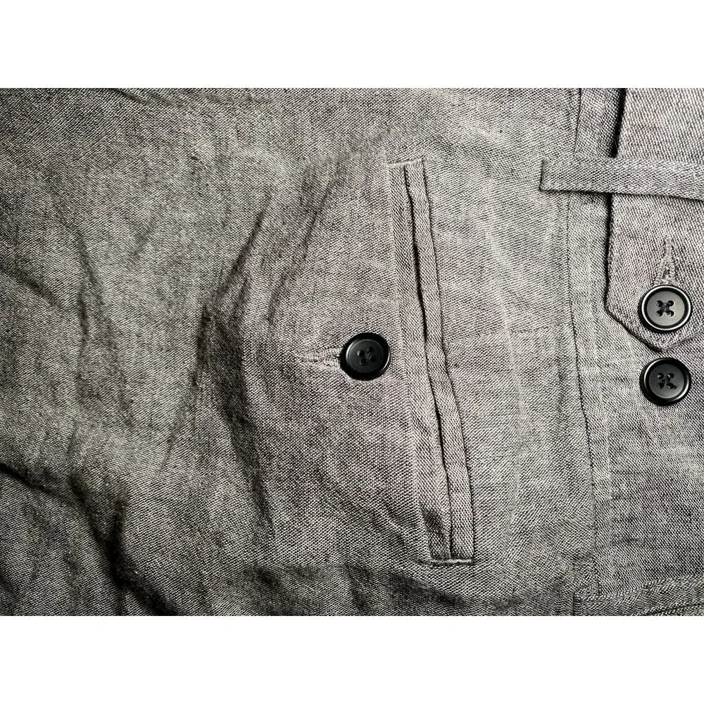 Banana Republic - Gray Cotton Linen Pants - Women's 4S